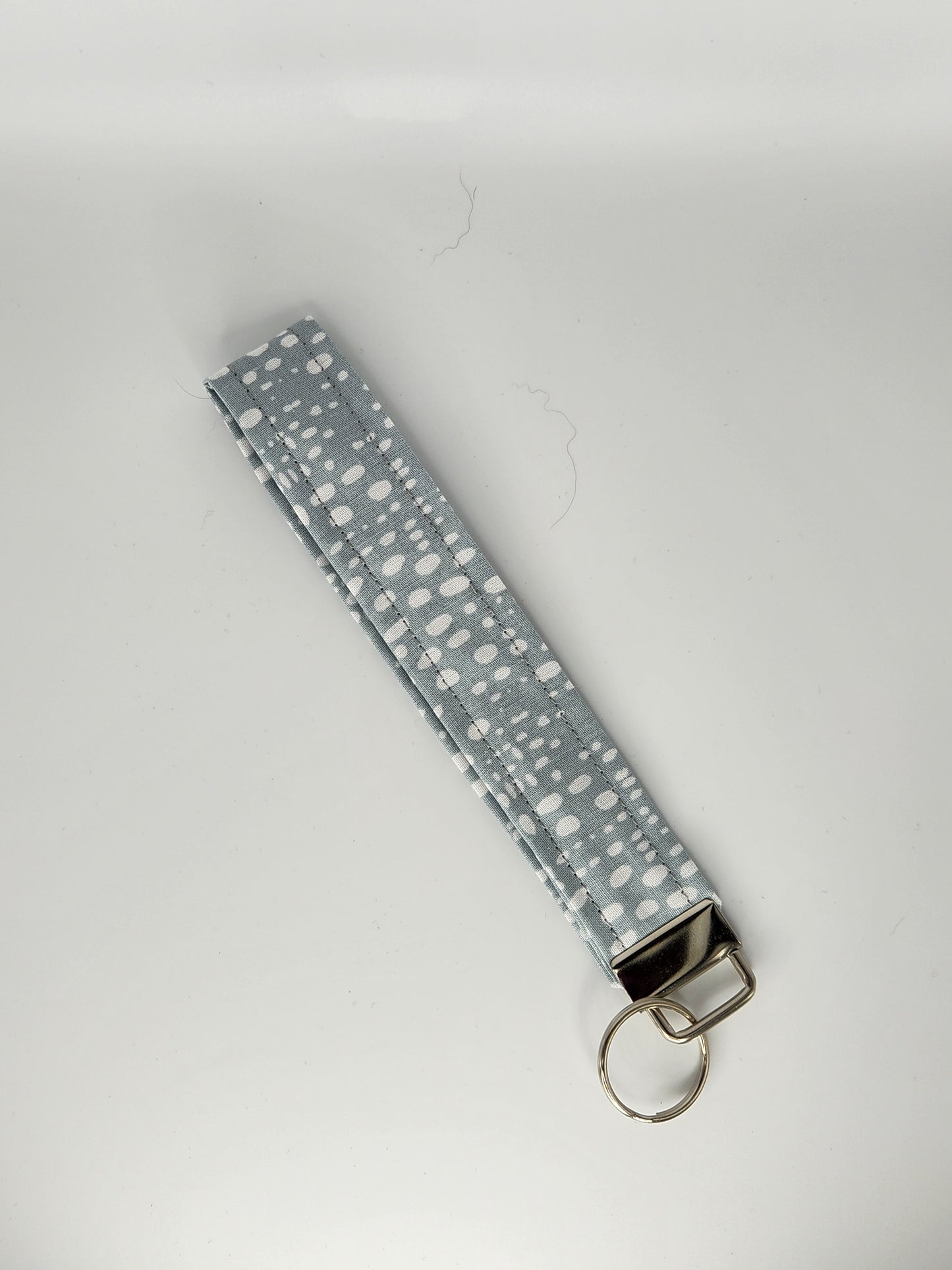 Grey Dots Wrist Lanyard for Keys