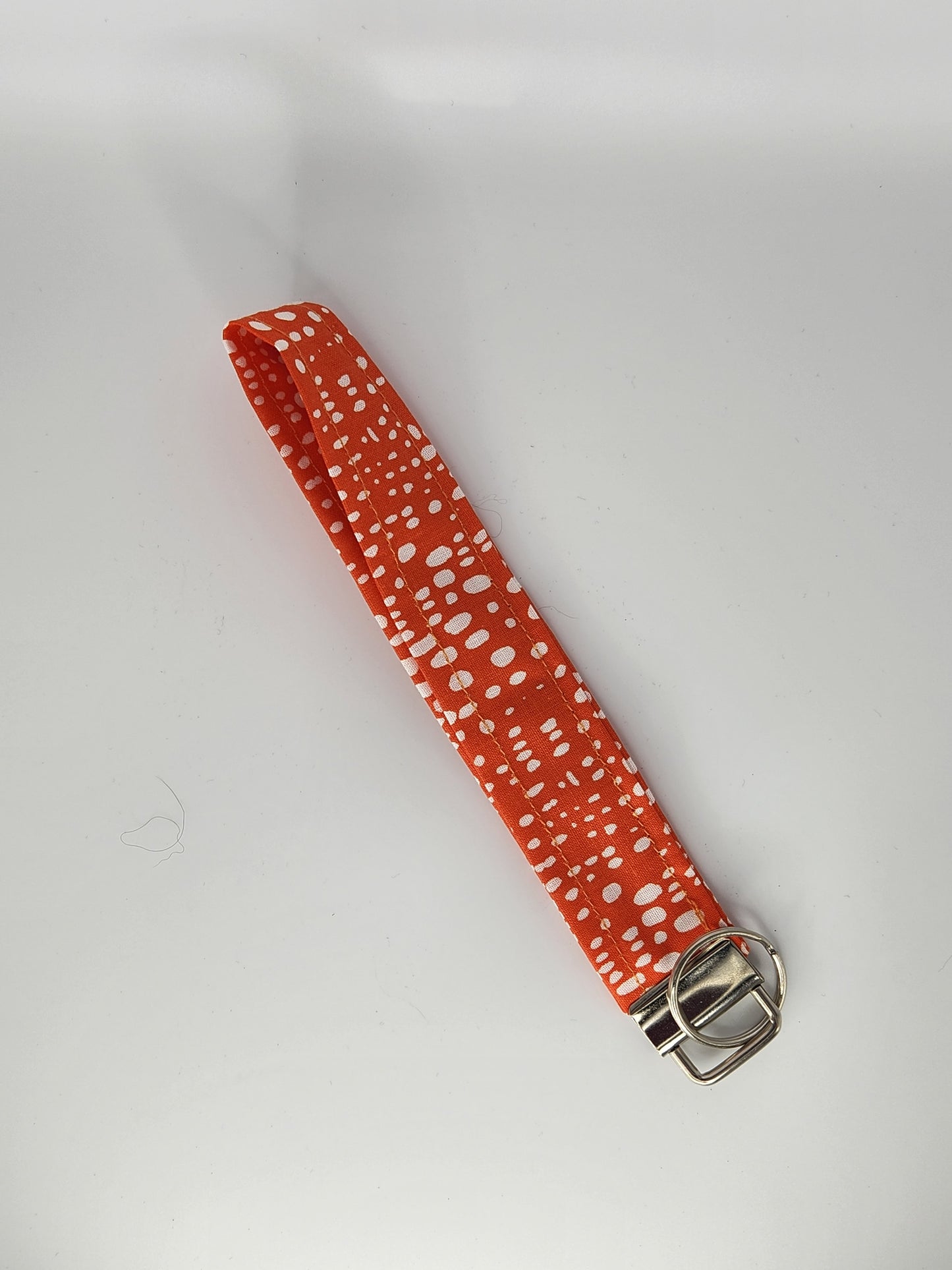 Orange Dots Wrist Lanyard for Keys