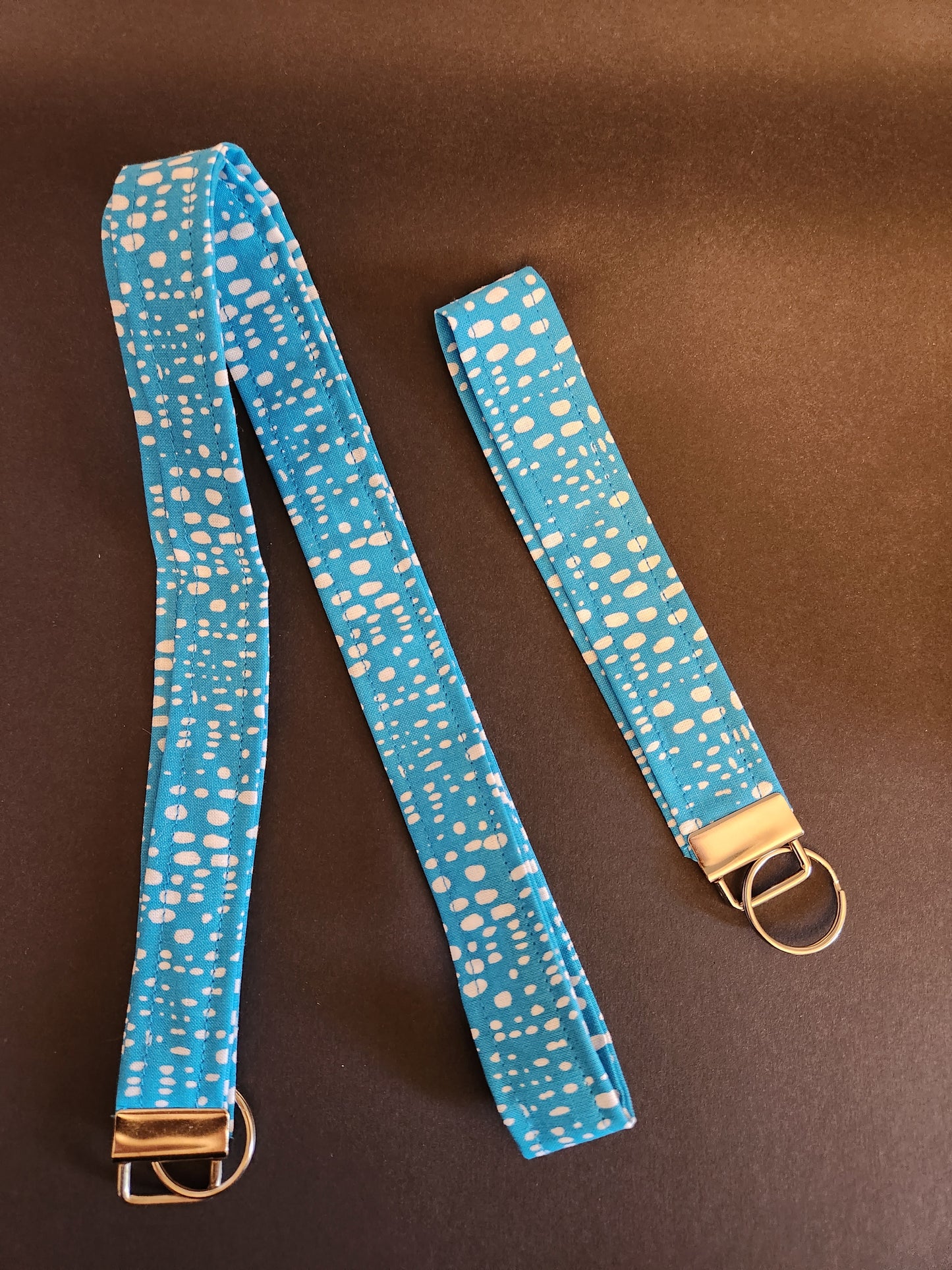 Blue Dots Wrist Lanyard for Keys