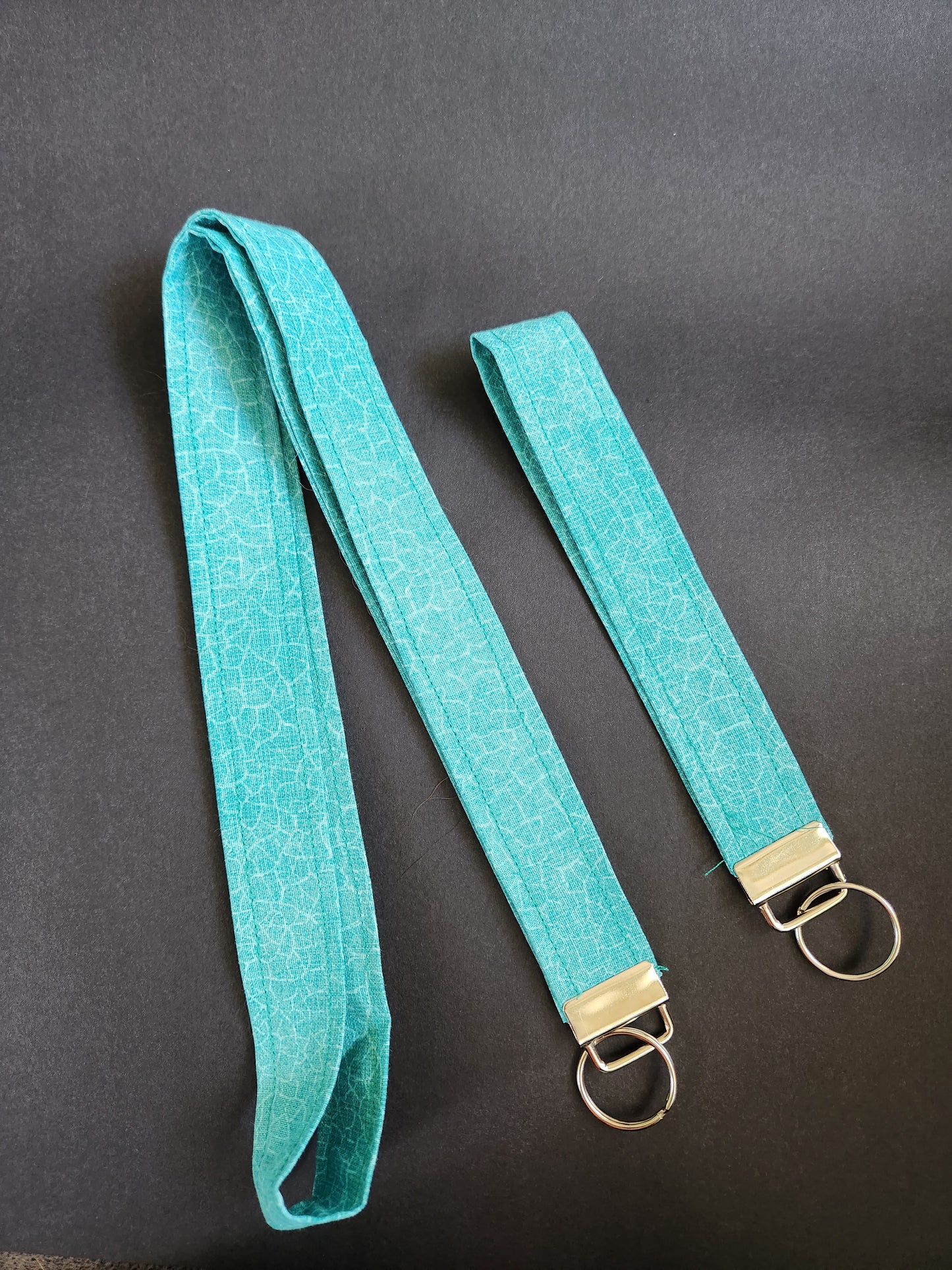 Green Snakeskin Wrist Lanyard for Keys