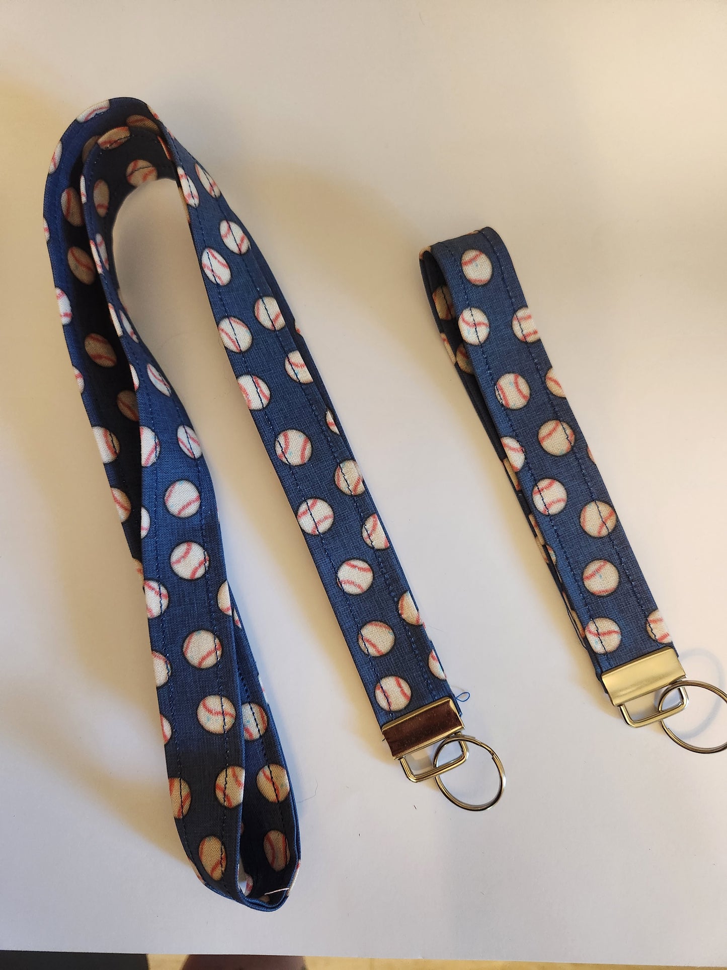 Baseballs Wrist Lanyard for Keys