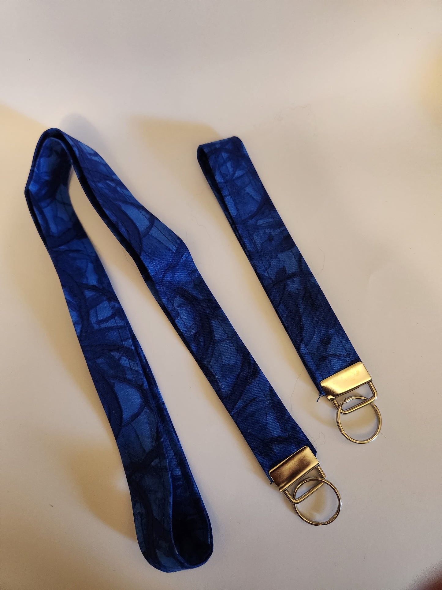 Blue Watermark Wrist Lanyard for Keys