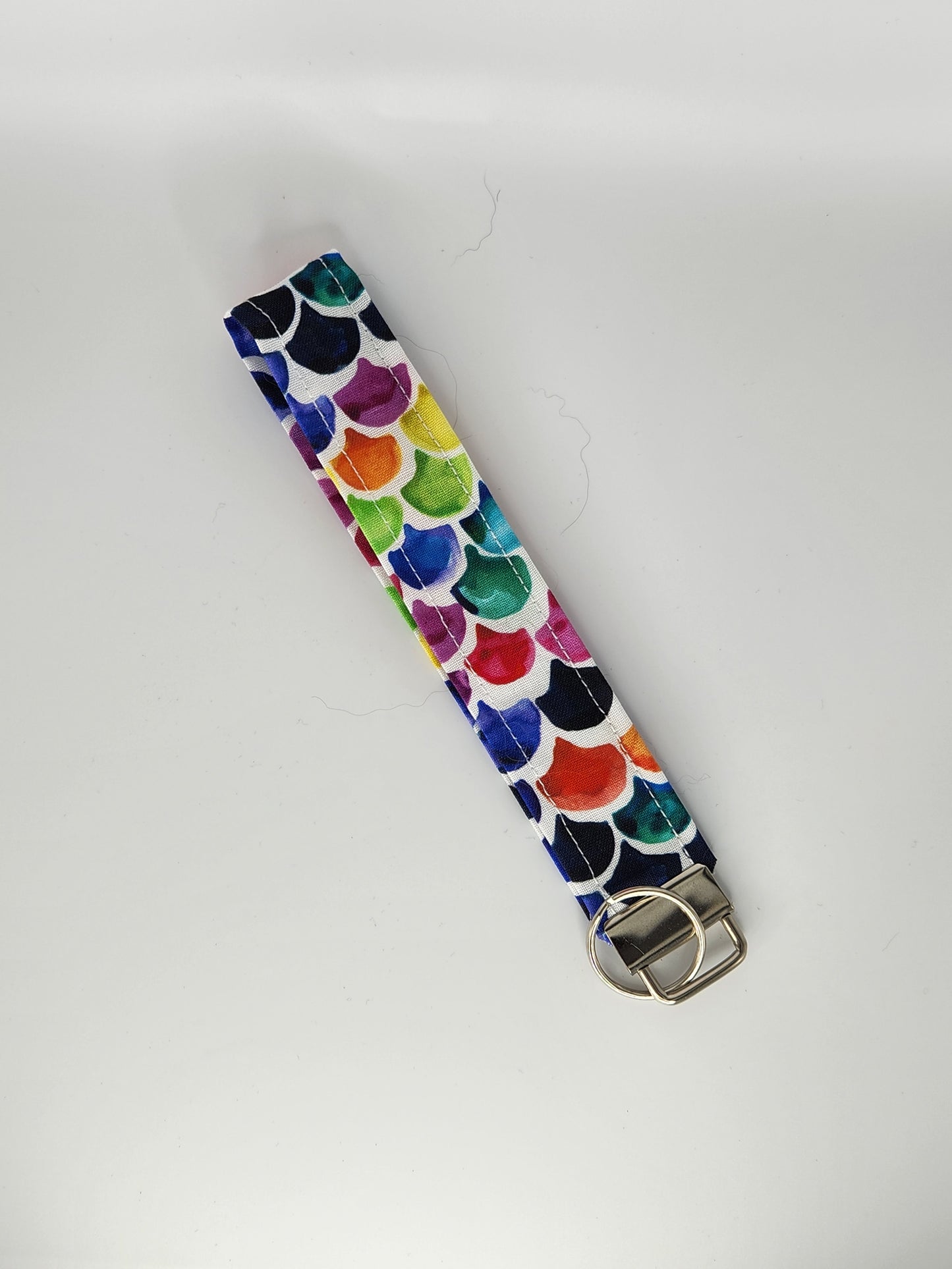 Rainbow Scales Wrist Lanyard for Keys