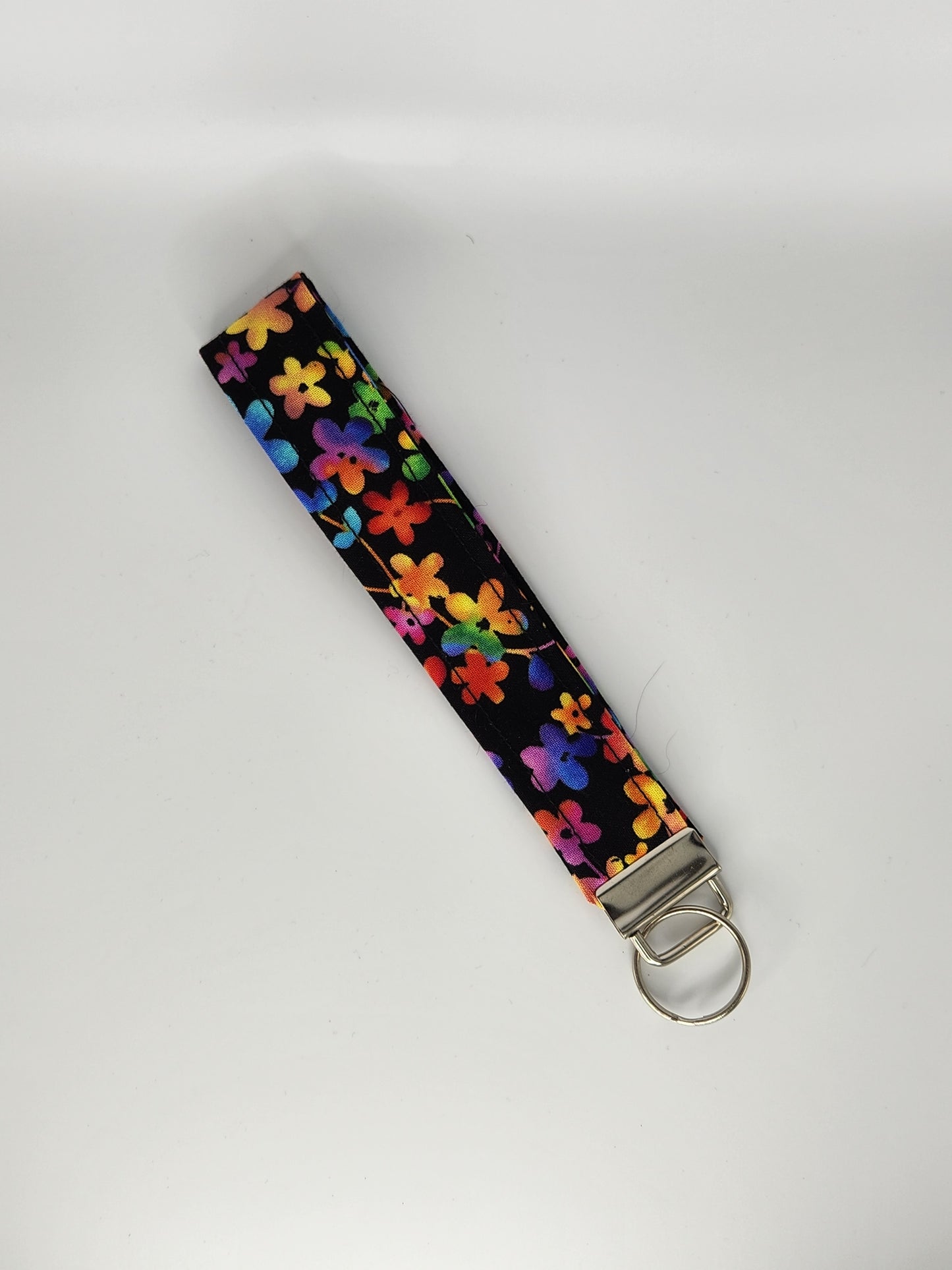 Bright Flowers Wrist Lanyard for Keys