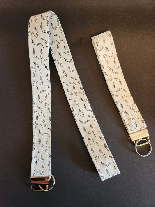 Paper Airplanes Wrist Lanyard for Keys