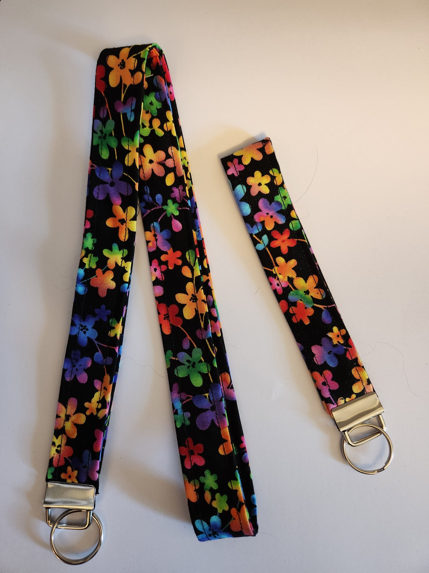 Bright Flowers Wrist Lanyard for Keys