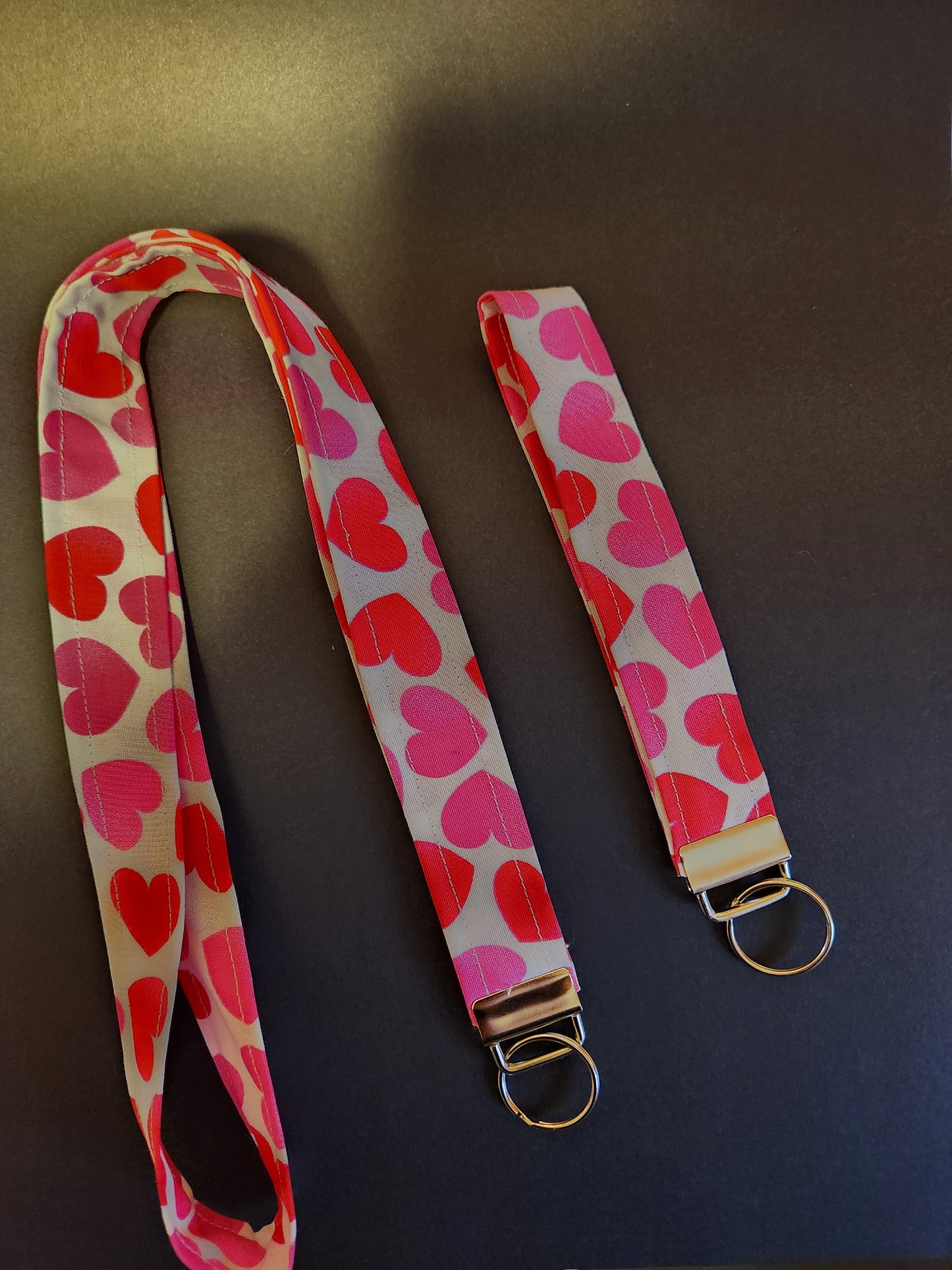 Large Hearts Wrist Lanyard for Keys