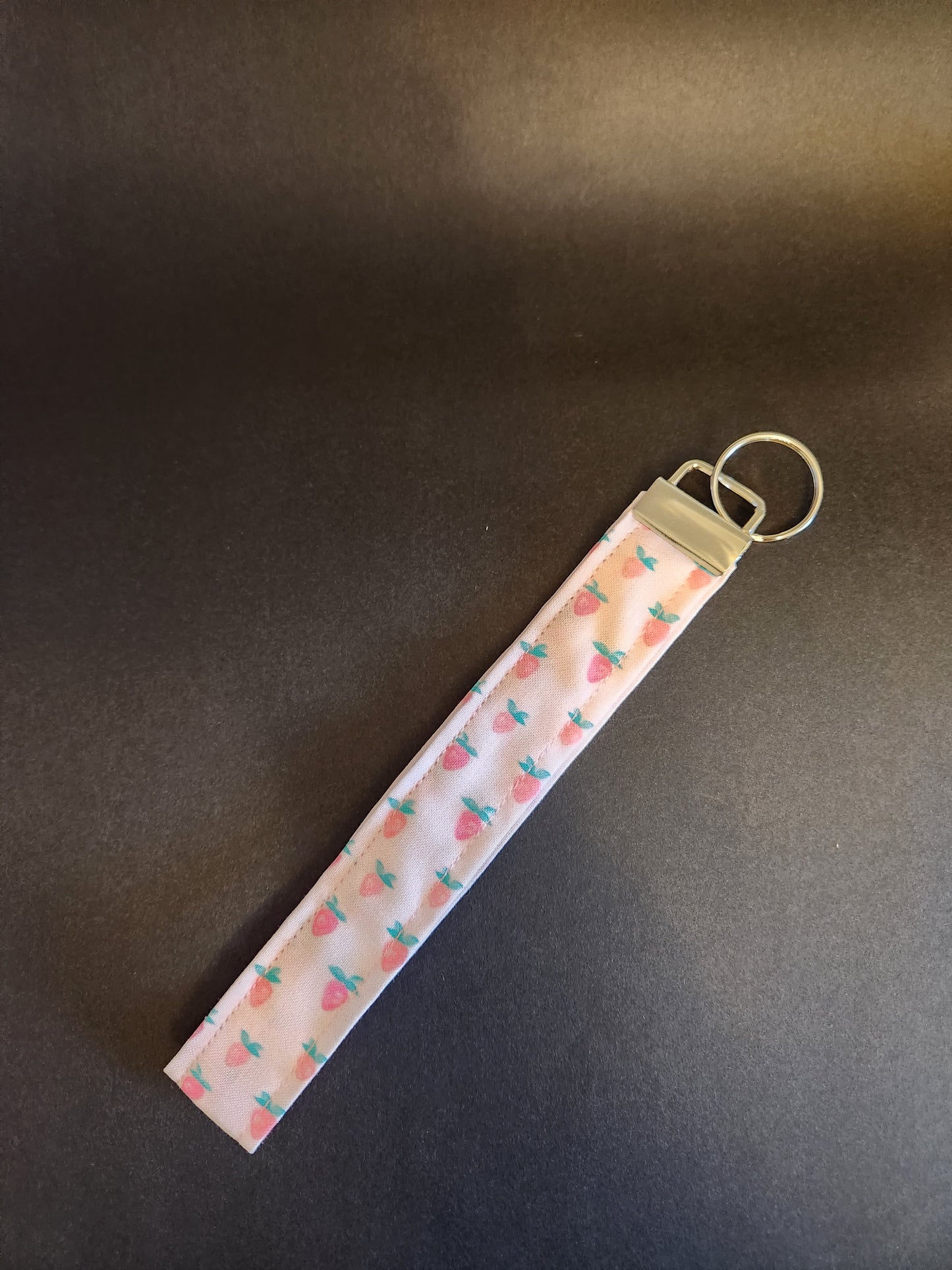 Strawberries Wrist Lanyard for Keys