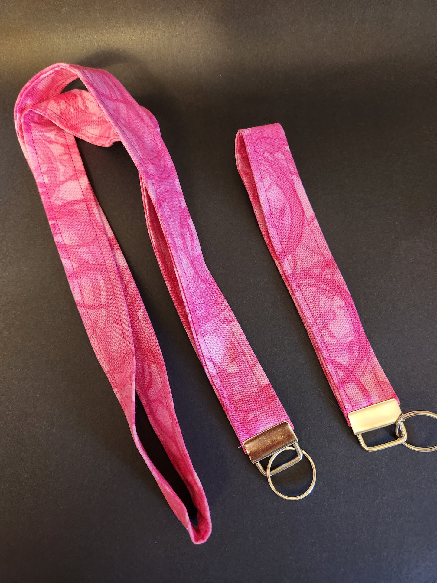 Pink Watermark Wrist Lanyard for Keys