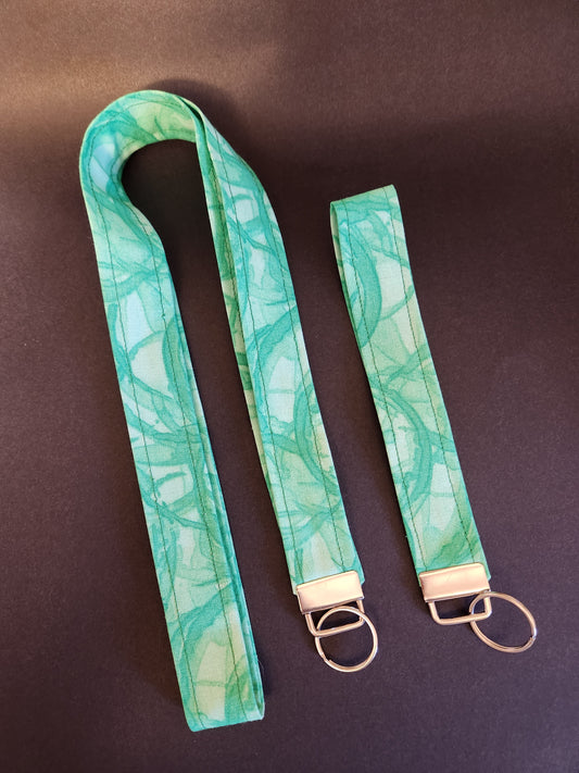 Green Watermark Wrist Lanyard for Keys